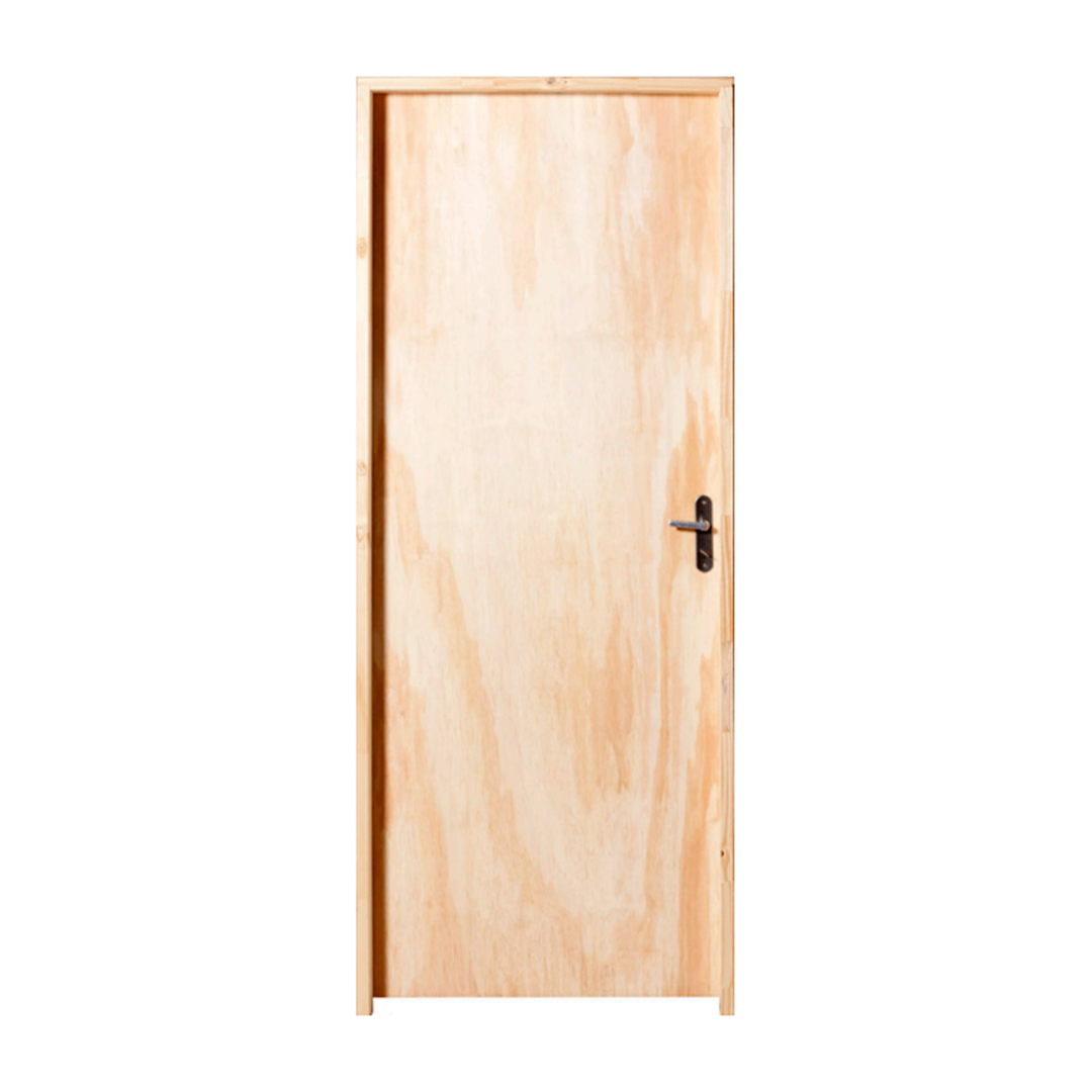 Porta Semi-Oca Interna de Pinus Completa - Marco de 10cm