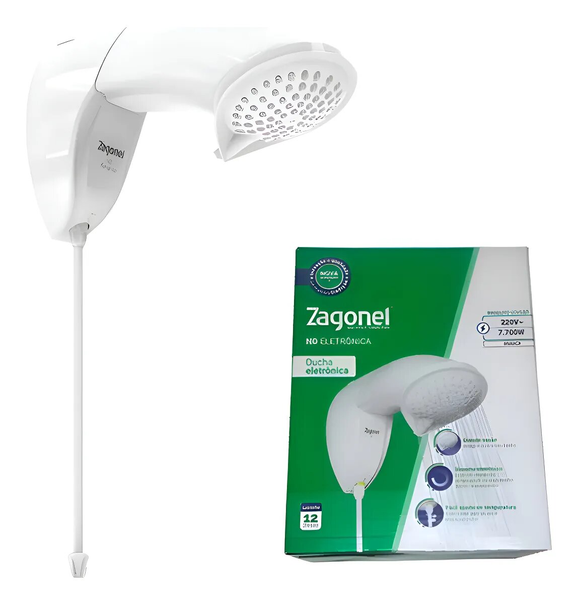 Ducha ND Eletrônica Zagonel 7700w - 220V - Image 2